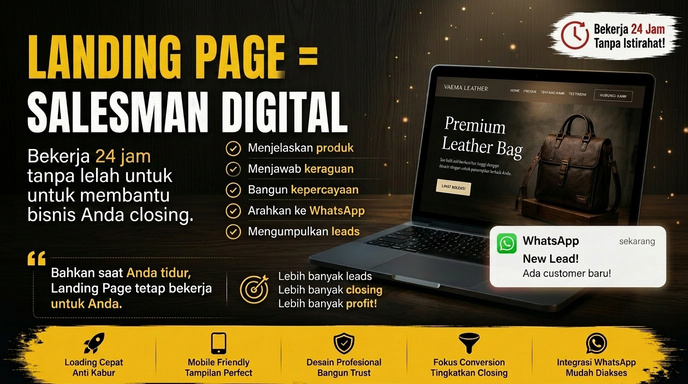 Boost your online presence dengan landing page